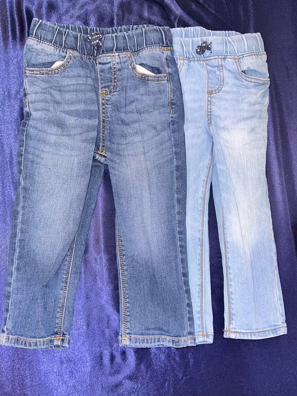 Denim Pull-On Jeans - Light and Medium Wash | 2T | toddler